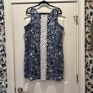 Lilly for Target Blue Upstream Shift Dress NWOT
